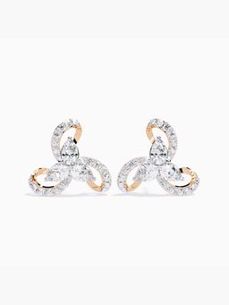 Valanova - Hallmarked 9K Rose Gold and Certified Lab Grown Diamond 1.47Cts Stud Earrings Vse0057