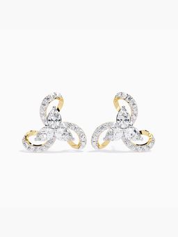 Valanova - Hallmarked 9K Yellow Gold and Certified Lab Grown Diamond 1.47Cts Stud Earrings Vse0057