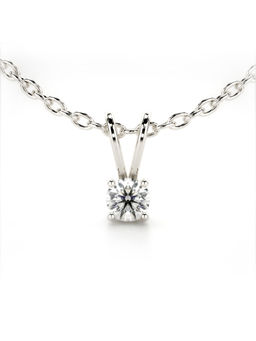 Valanova - Hallmarked 9K White Gold and Certified Lab Grown Diamond 0.25Cts Pendant