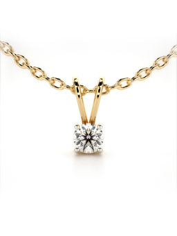 Valanova - Hallmarked 9K Yellow Gold and Certified Lab Grown Diamond 0.25Cts Pendant