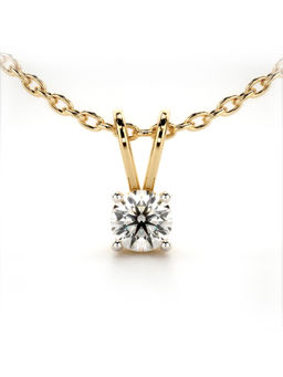 Valanova - Hallmarked 9K Yellow Gold and Certified Lab Grown Diamond 0.50Cts Pendant