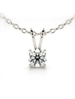 Valanova - Hallmarked 9K White Gold and Certified Lab Grown Diamond 0.75Cts Pendant