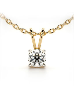 Valanova - Hallmarked 9K Yellow Gold and Certified Lab Grown Diamond 0.75Cts Pendant