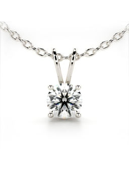Valanova - Hallmarked 9K White Gold and Certified Lab Grown Diamond 1.00Cts Pendant