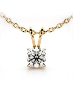 Valanova - Hallmarked 9K Yellow Gold and Certified Lab Grown Diamond 1.00Cts Pendant