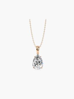 Valanova - Hallmarked 9K Rose Gold and Certified Lab Grown Diamond 1.00Cts Pendant