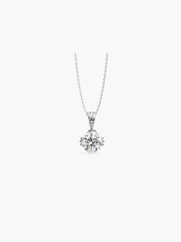 Valanova - Hallmarked 9K White Gold and Certified Lab Grown Diamond 0.50Cts Pendant