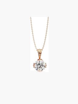 Valanova - Hallmarked 9K Rose Gold and Certified Lab Grown Diamond 1.00Cts Pendant