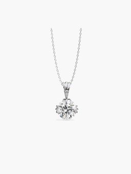 Valanova - Hallmarked 9K White Gold and Certified Lab Grown Diamond 1.00Cts Pendant