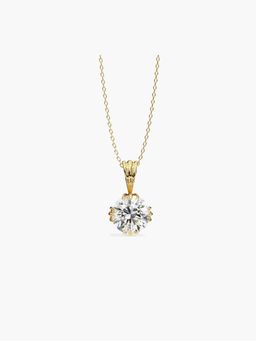 Valanova - Hallmarked 9K Yellow Gold and Certified Lab Grown Diamond 1.00Cts Pendant