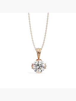 Valanova - Hallmarked 9K Rose Gold and Certified Lab Grown Diamond 1.50Cts Pendant
