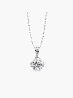 Valanova - Hallmarked 9K White Gold and Certified Lab Grown Diamond 1.50Cts Pendant