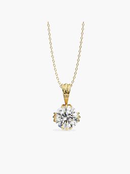 Valanova - Hallmarked 9K Yellow Gold and Certified Lab Grown Diamond 2.00Cts Pendant