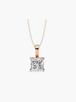 Valanova - Hallmarked 9K Rose Gold and Certified Lab Grown Diamond 1.00Cts Pendant
