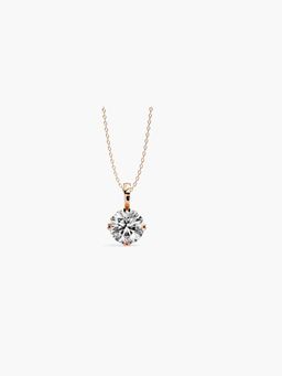 Valanova - Hallmarked 9K Rose Gold and Certified Lab Grown Diamond 0.25Cts Pendant