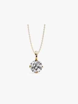 Valanova - Hallmarked 9K Yellow Gold and Certified Lab Grown Diamond 0.50Cts Pendant
