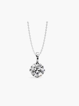 Valanova - Hallmarked 9K White Gold and Certified Lab Grown Diamond 0.75Cts Pendant