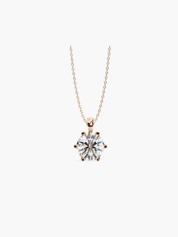 Valanova - Hallmarked 9K Rose Gold and Certified Lab Grown Diamond 0.75Cts Pendant