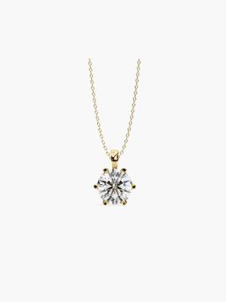 Valanova - Hallmarked 9K Yellow Gold and Certified Lab Grown Diamond 0.75Cts Pendant