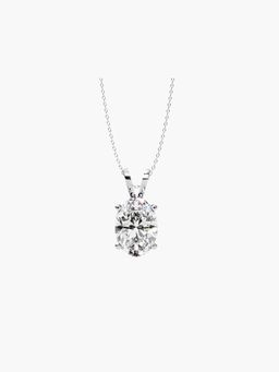Valanova - Hallmarked 9K White Gold and Certified Lab Grown Diamond 0.75Cts Pendant