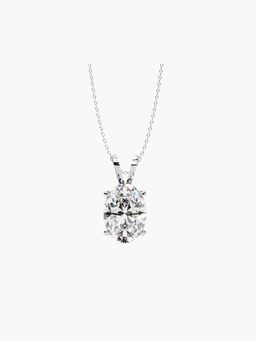Valanova - Hallmarked 9K White Gold and Certified Lab Grown Diamond 1.00Cts Pendant