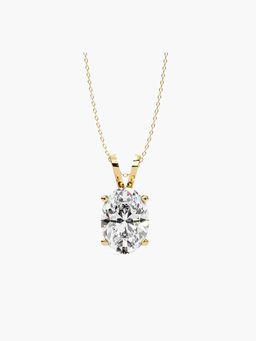 Valanova - Hallmarked 9K Yellow Gold and Certified Lab Grown Diamond 1.50Cts Pendant