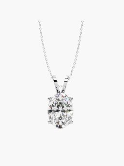 Valanova - Hallmarked 9K White Gold and Certified Lab Grown Diamond 2.00Cts Pendant