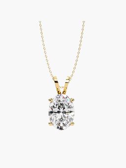 Valanova - Hallmarked 9K Yellow Gold and Certified Lab Grown Diamond 2.00Cts Pendant