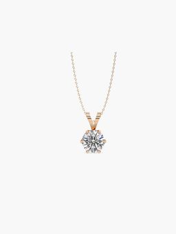Valanova - Hallmarked 9K Rose Gold and Certified Lab Grown Diamond 0.50Cts Pendant