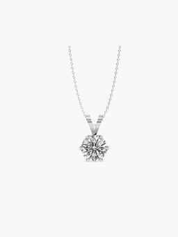 Valanova - Hallmarked 9K White Gold and Certified Lab Grown Diamond 0.75Cts Pendant