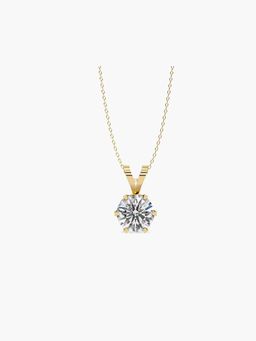 Valanova - Hallmarked 9K Yellow Gold and Certified Lab Grown Diamond 0.75Cts Pendant