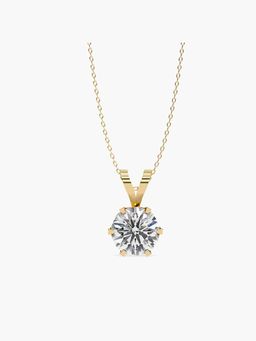 Valanova - Hallmarked 9K Yellow Gold and Certified Lab Grown Diamond 1.50Cts Pendant