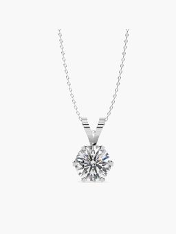 Valanova - Hallmarked 9K White Gold and Certified Lab Grown Diamond 2.00Cts Pendant