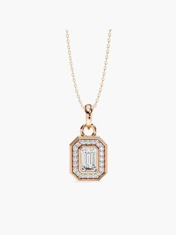 Valanova - Hallmarked 9K Rose Gold and Certified Lab Grown Diamond 1.09Cts Pendant