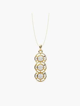 Valanova - Hallmarked 9K Yellow Gold and Certified Lab Grown Diamond 1.20Cts Pendant