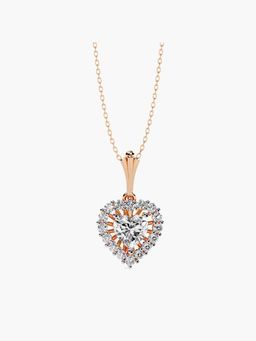 Valanova - Hallmarked 9K Rose Gold and Certified Lab Grown Diamond 1.05Cts Pendant