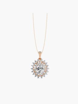 Valanova - Hallmarked 9K Rose Gold and Certified Lab Grown Diamond 3.06Cts Pendant