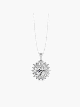 Valanova - Hallmarked 9K White Gold and Certified Lab Grown Diamond 3.06Cts Pendant