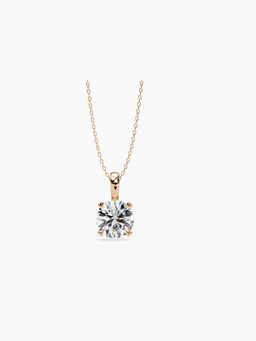 Valanova - Hallmarked 9K Rose Gold and Certified Lab Grown Diamond 0.50Cts Pendant