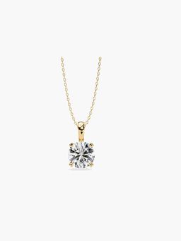 Valanova - Hallmarked 9K Yellow Gold and Certified Lab Grown Diamond 0.50Cts Pendant