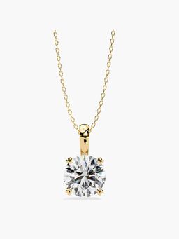 Valanova - Hallmarked 9K Yellow Gold and Certified Lab Grown Diamond 2.00Cts Pendant