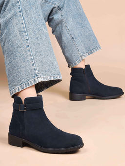 CLOG LONDON - Women Navy Blue Casual Boots
