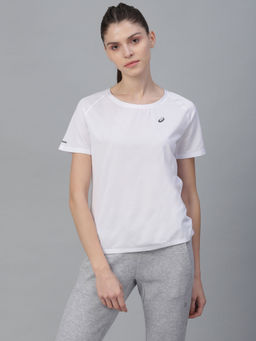 ASICS - White Solid Ventilate Ss Top