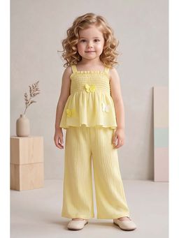 Lagorii - Yellow Smocked Co-Ord Set