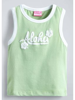 Hopscotch - Greeen Sleeveless T-shirt