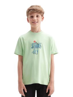 RARE ONES - Green Graphic Printed Regular T-shirt