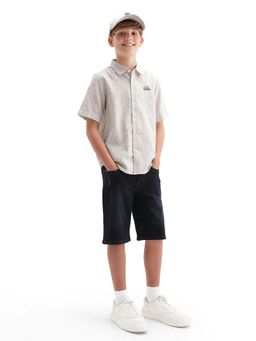RARE ONES - Blue Regular Fit Plain Shorts