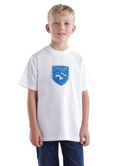 RARE ONES - White Flock Printed Regular T-shirt