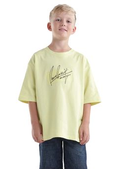 RARE ONES - Yellow Printed Oversized T-shirt