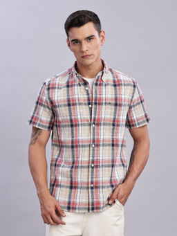 Tommy Hilfiger - Mens Red Tartan Checked Shirt
